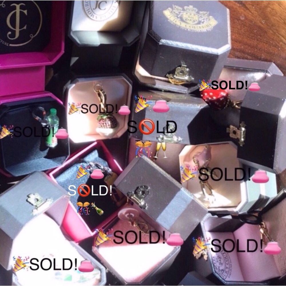 ⚡️FLASH SALE!✨ 🐶AUTH Juicy Couture Charm LOT for sale or trade🤝 1 Charm left!